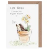 Hedgehog In Flowerpot 'New Home' Greetings Card>Paper Shed Designs Shop