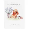 Puppy & Hedgehog 'Granddaughter' Birthday Card>Paper Shed Designs Clearance