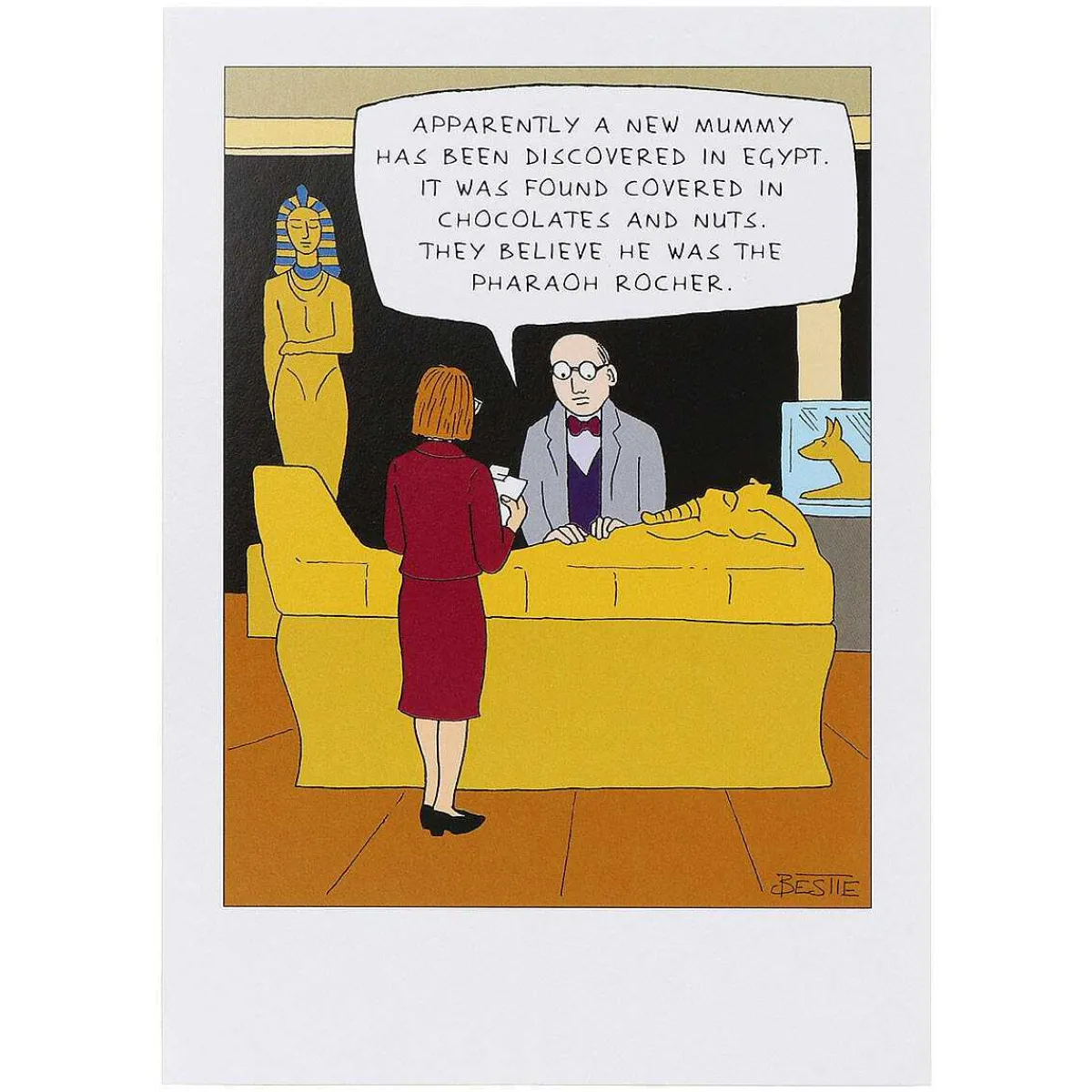 Bestie Pharaoh Rocher Greetings Card>Paperlink Flash Sale