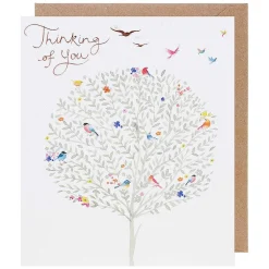 Delphine Birds In Tree Thinking Of You Card>Paperlink Discount