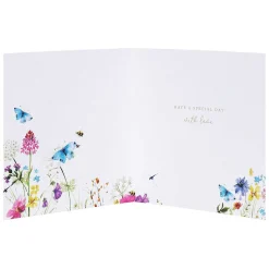 Fields Of Gold All Over Floral Birthday Card>Paperlink New