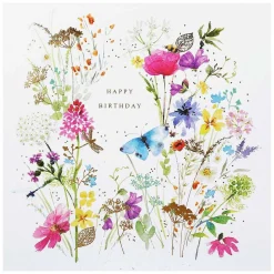 Fields Of Gold All Over Floral Birthday Card><noscript><img width=