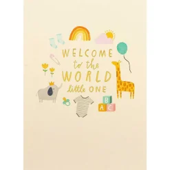 First Chapter Welcome To The World New Baby Card>Paperlink Fashion