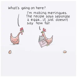 Funny Farm Separate Two Eggs Birthday Card>Paperlink New