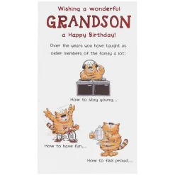 Funny Farm Wonderful Grandson Birthday Card>Paperlink Online