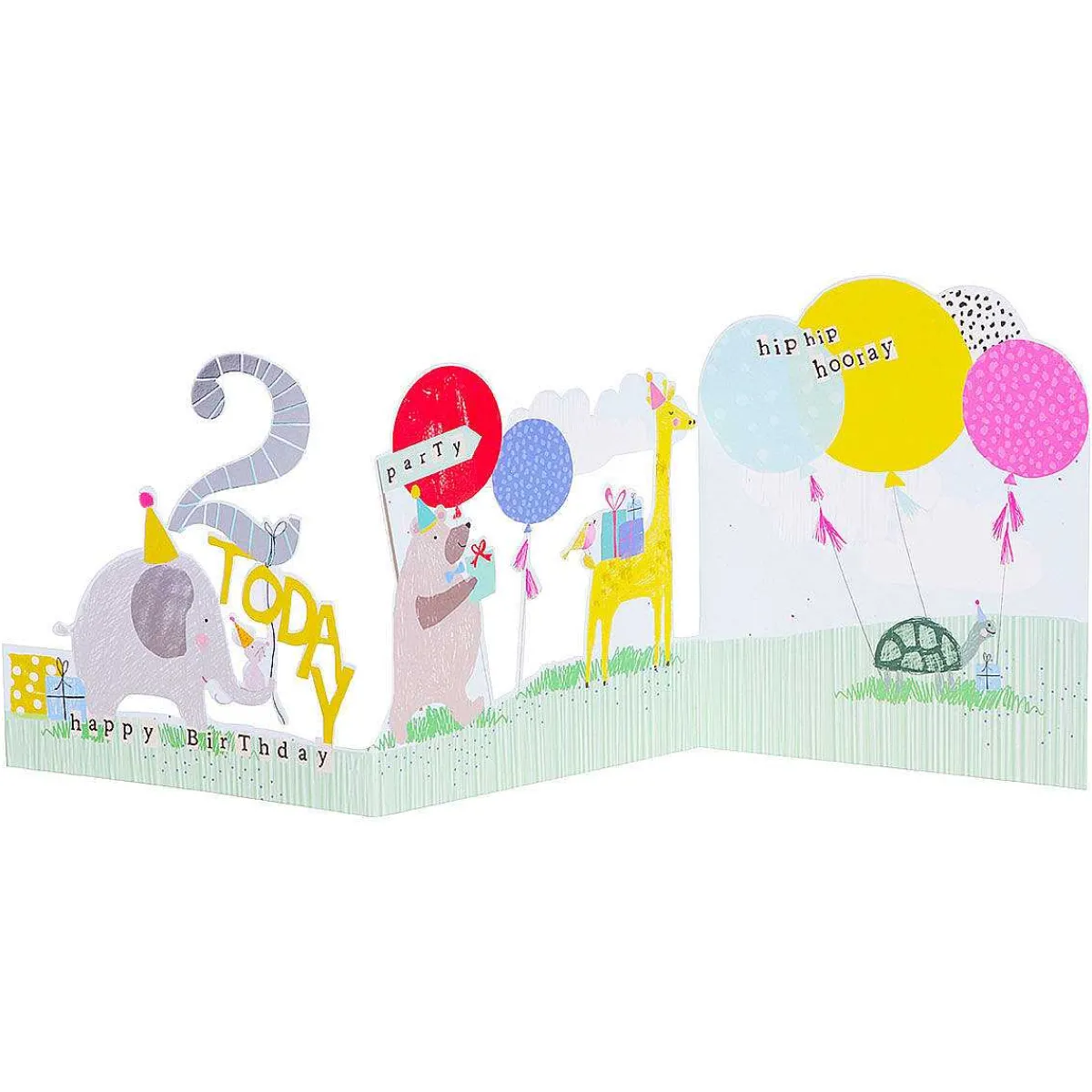 Hopscotch 2Nd Birthday Zigzag Birthday Card>Paperlink Discount