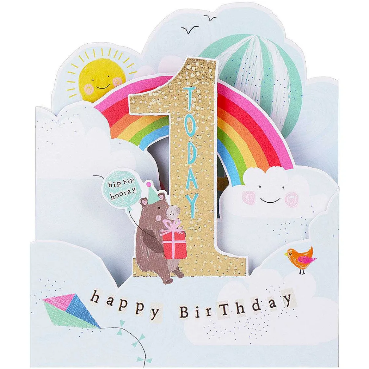 Hopscotch 1St Birthday Zigzag Birthday Card>Paperlink Cheap