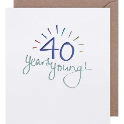 Mimosa 40 Years Young Birthday Card>Paperlink Best