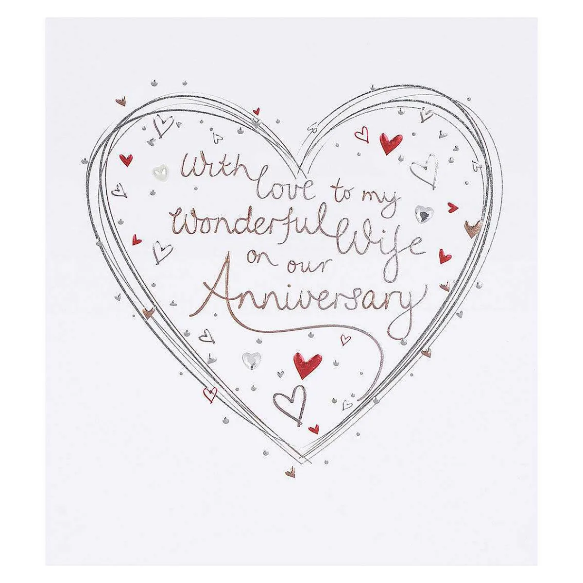 Mimosa Heart Wife Anniversary Card>Paperlink Best