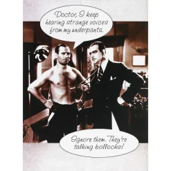 Rhubarb Pie 'strange Voices' Birthday Card>Paperlink Online