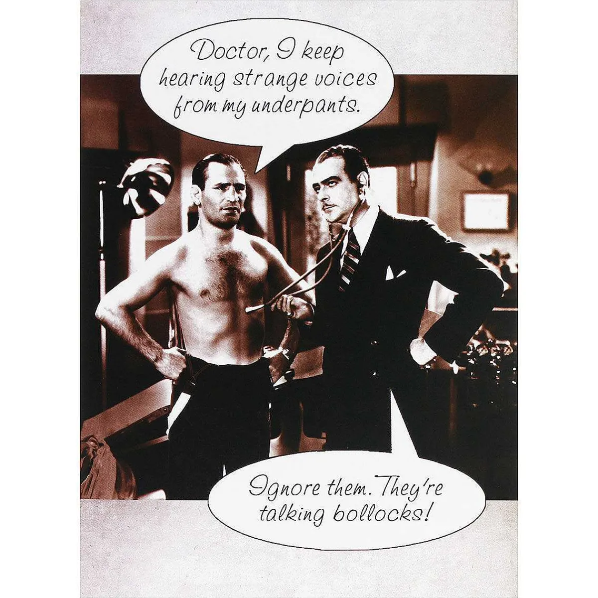 Rhubarb Pie 'strange Voices' Birthday Card>Paperlink Online