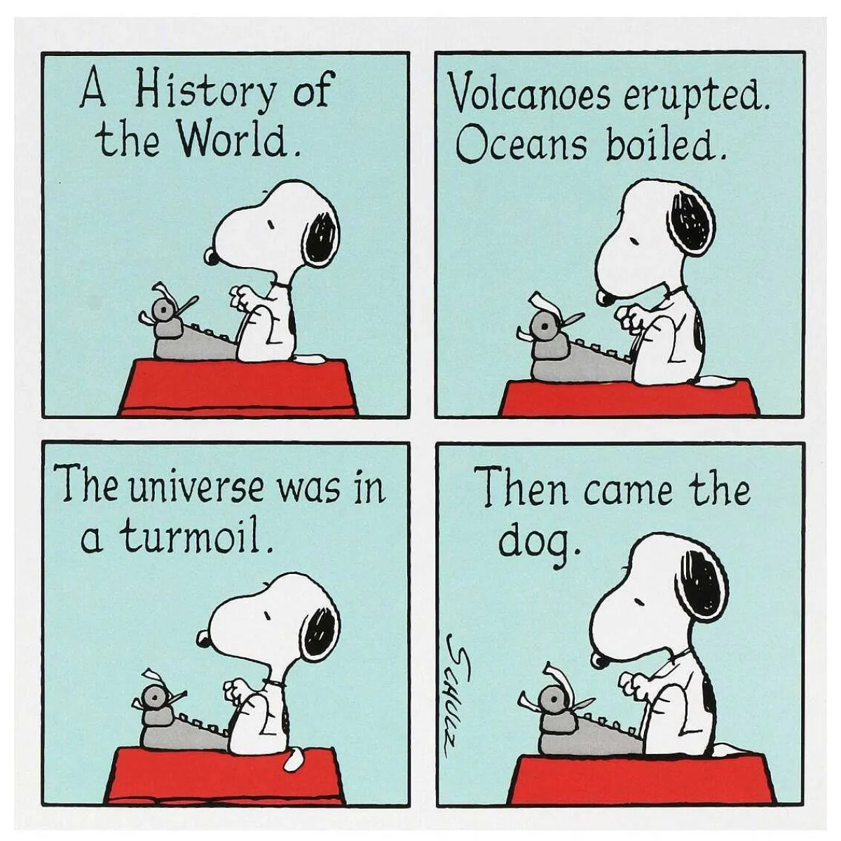 Snoopy 'History Of The World' Greetings Card>Peanuts Discount