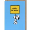 Snoopy 'sign' Birthday Card>Peanuts Best Sale