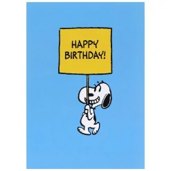 Snoopy 'sign' Birthday Card>Peanuts Best Sale