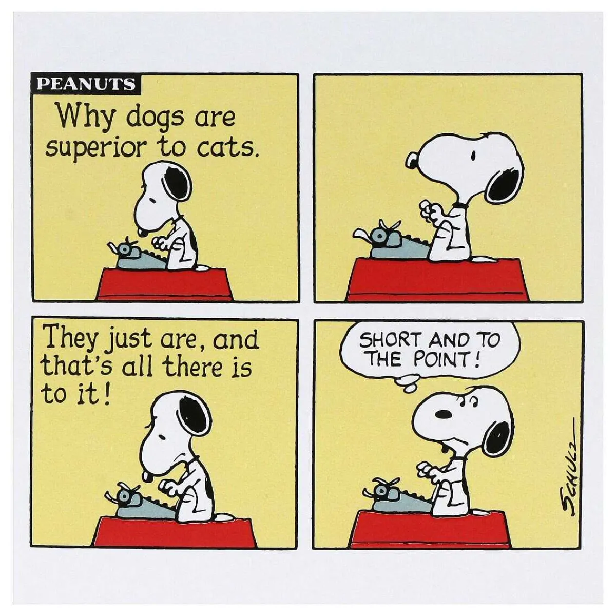 Snoopy 'superior' Greetings Card>Peanuts New