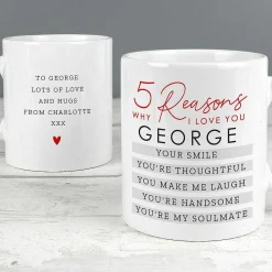Personalised 5 Reasons Why Mug>Temptation Gifts Sale