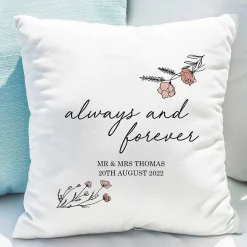 Personalised Always And Forever Cushion><noscript><img width=