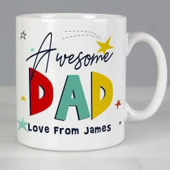 Personalised Awesome Dad Mug>Temptation Gifts Outlet
