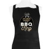 Personalised Bbq King Black Apron>Temptation Gifts Best