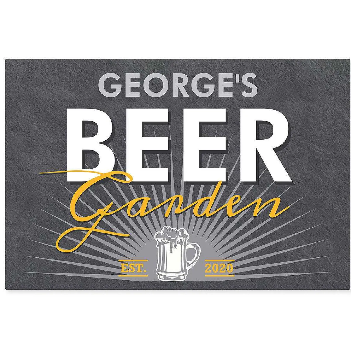 Personalised Beer Garden Metal Sign>Temptation Gifts Fashion