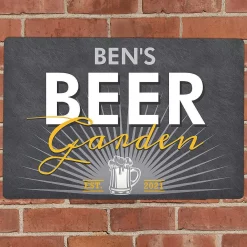 Personalised Beer Garden Metal Sign><noscript><img width=