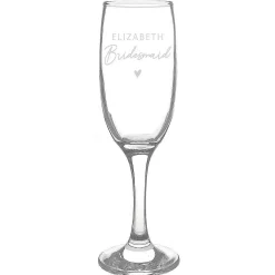 Personalised Bridesmaid Flute Glass>Temptation Gifts New