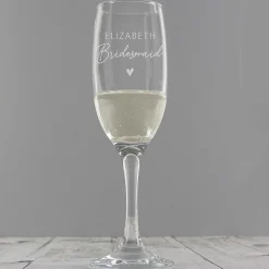 Personalised Bridesmaid Flute Glass><noscript><img width=