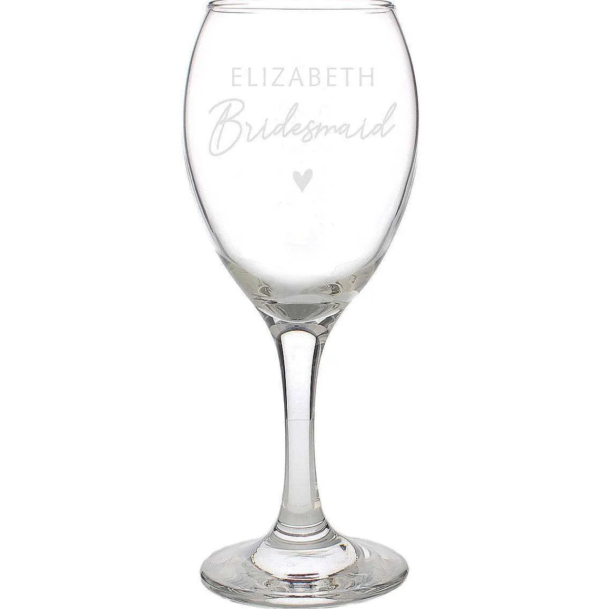 Personalised Bridesmaid Wine Glass>Temptation Gifts Fashion