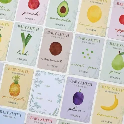 Personalised Bump To Baby Milestone Cards In Drawstring Bag>Temptation Gifts Store