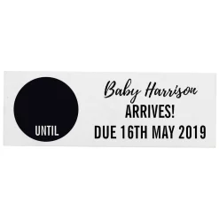 Personalised Classic Countdown Wooden Block Sign>Temptation Gifts New