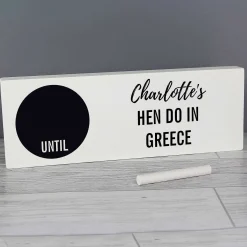 Personalised Classic Countdown Wooden Block Sign><noscript><img width=