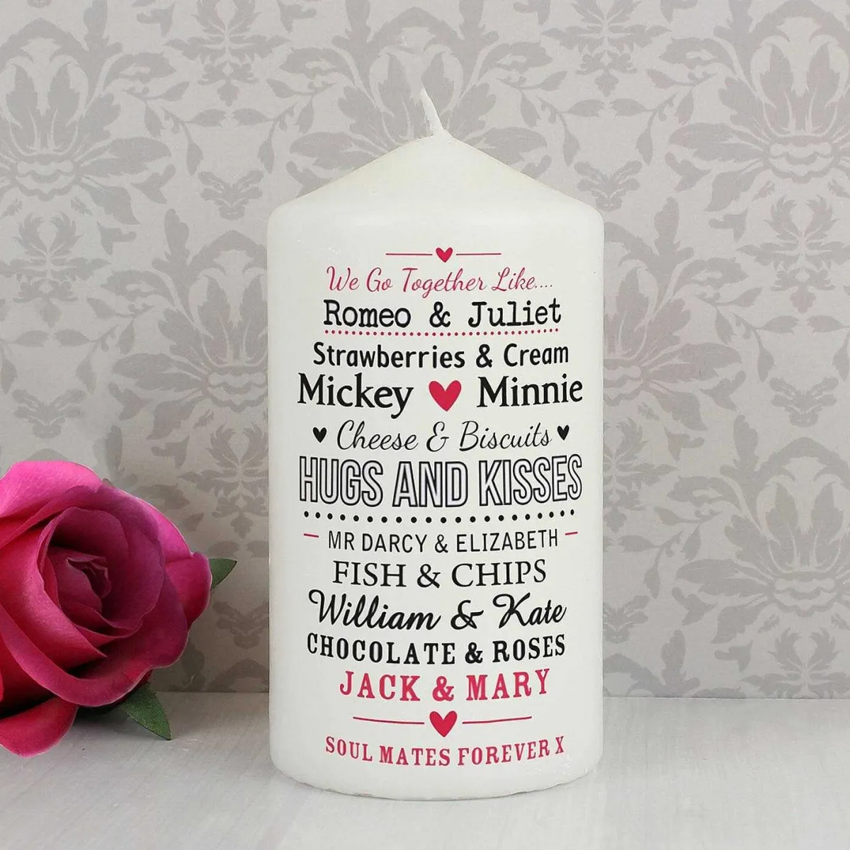 Personalised Couple's Candle>Temptation Gifts Outlet