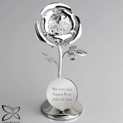 Personalised Crystocraft Rose Ornament>Temptation Gifts Cheap