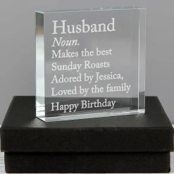 Personalised 'Dictionary Definition' Large Crystal Token><noscript><img width=