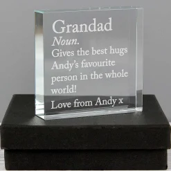 Personalised 'Dictionary Definition' Large Crystal Token><noscript><img width=