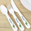 Personalised Dinosaur 3 Piece Plastic Cutlery Set>Temptation Gifts Cheap