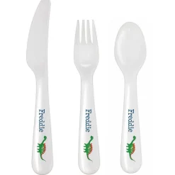 Personalised Dinosaur 3 Piece Plastic Cutlery Set>Temptation Gifts Cheap