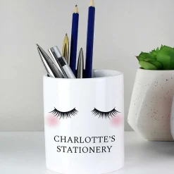 Personalised Eyelashes Ceramic Storage Pot><noscript><img width=
