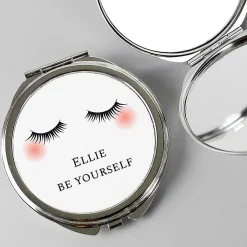 Personalised Eyelashes Compact Mirror>Temptation Gifts Fashion