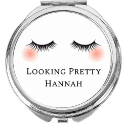 Personalised Eyelashes Compact Mirror><noscript><img width=