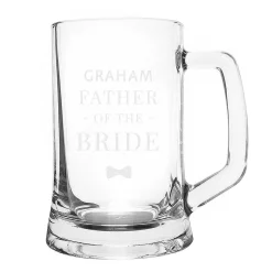 Personalised Father Of The Bride Pint Stern Tankard>Temptation Gifts Hot