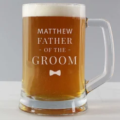Personalised Father Of The Groom Pint Stern Tankard>Temptation Gifts Outlet