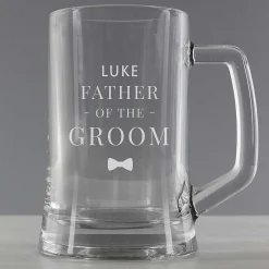 Personalised Father Of The Groom Pint Stern Tankard>Temptation Gifts Outlet