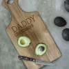 Personalised 'Free Text' Wooden Paddle Chopping Board>Temptation Gifts Online