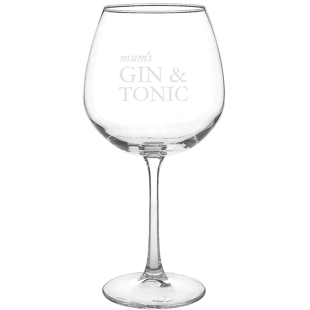 Personalised Gin & Tonic Balloon Glass>Temptation Gifts Best