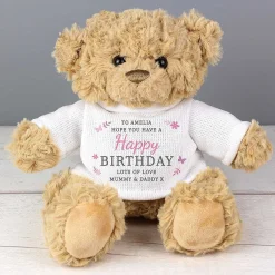 Personalised Girls Teddy Bear><noscript><img width=