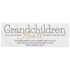 Personalised Grandchildren Wooden Block Sign>Temptation Gifts Cheap