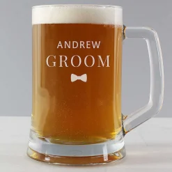 Personalised Groom Pint Stern Tankard><noscript><img width=