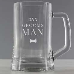 Personalised Groomsman Pint Stern Tankard><noscript><img width=