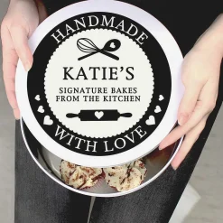 Personalised 'Handmade With Love' Cake Tin><noscript><img width=